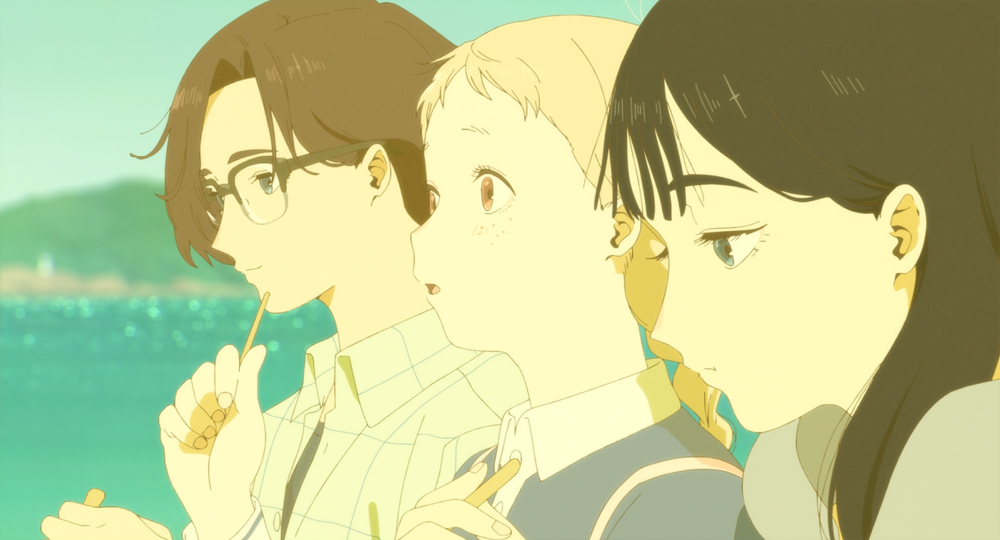 Three girls standing side by side in The Color Within