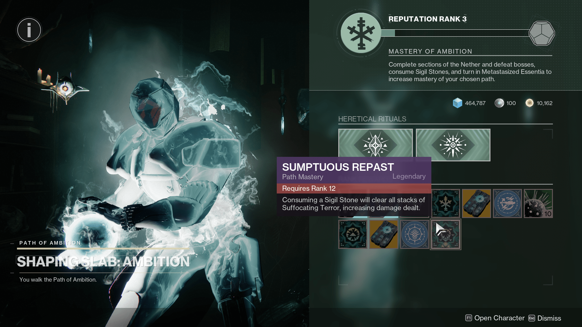 A Guardian with Taken energy poses in front of the Path of Ambition in Destiny 2
