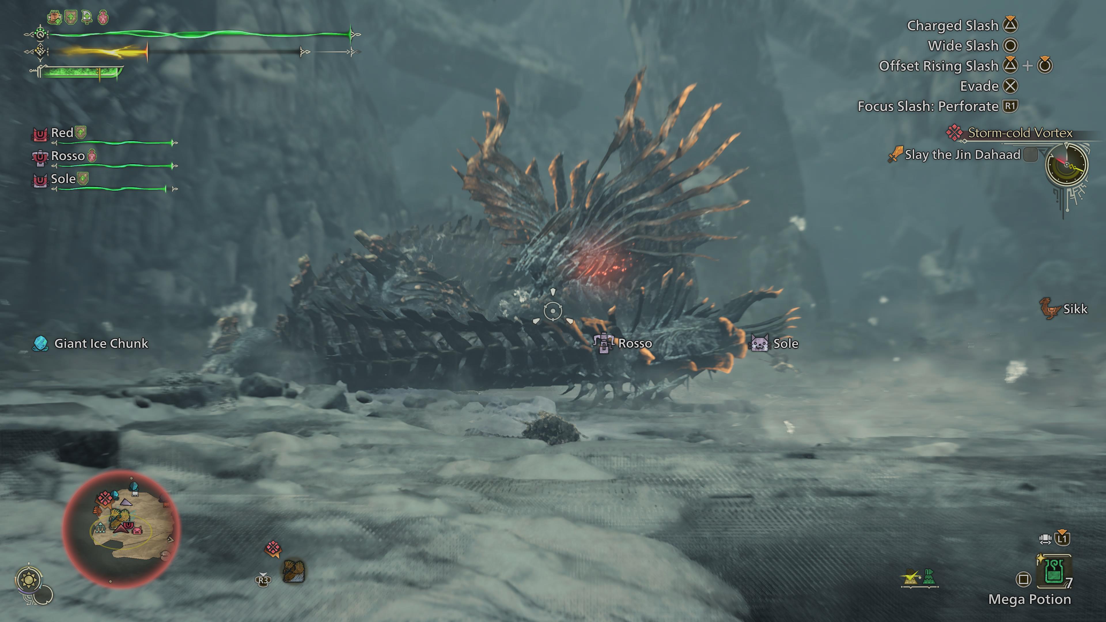 jin dahaad braces for an attack at a distance