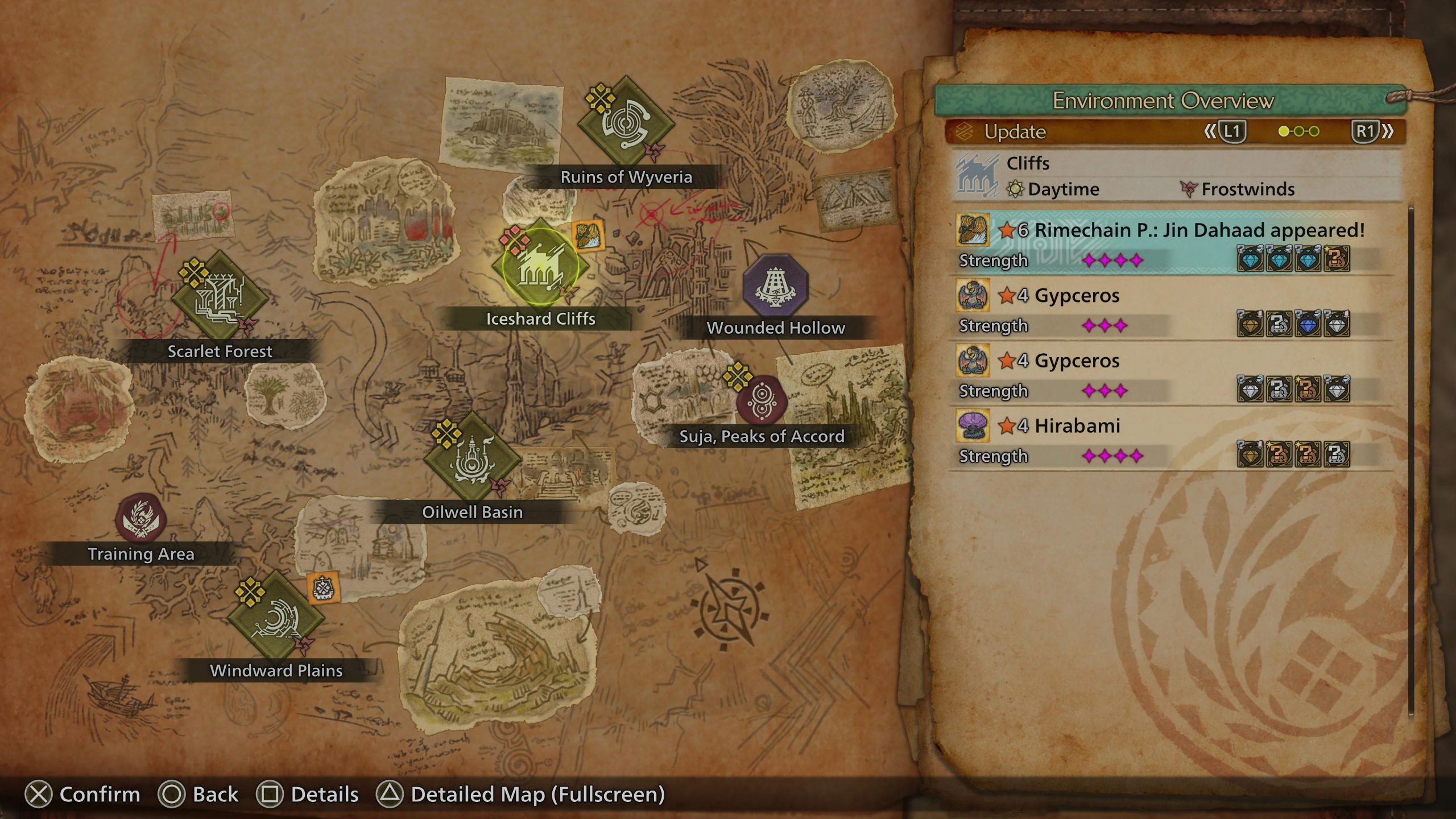 the environment overview screen showcasing a jin dahaad appearance