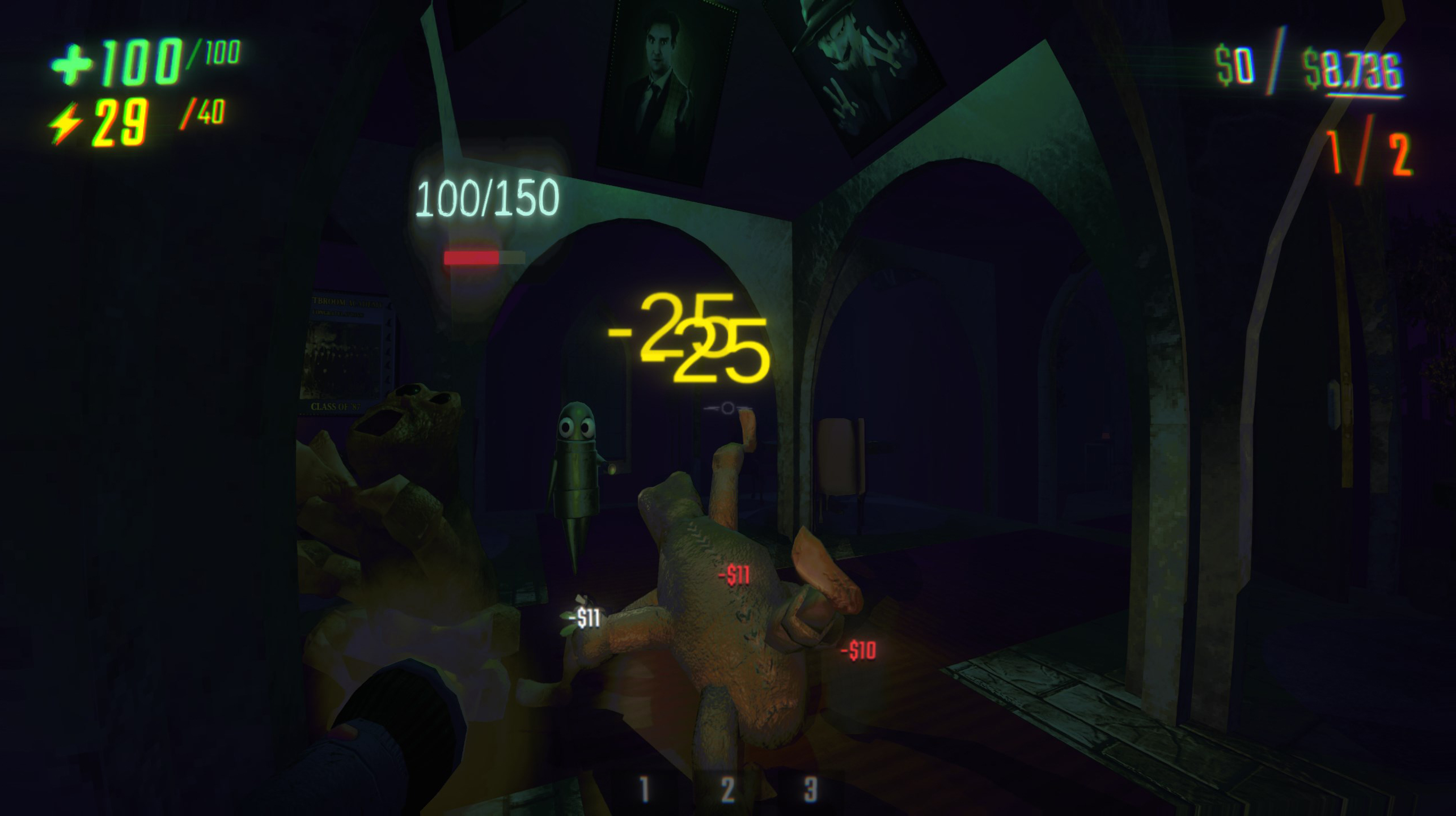 A REPO mod that shows monsters taking damage and how much HP they have left.