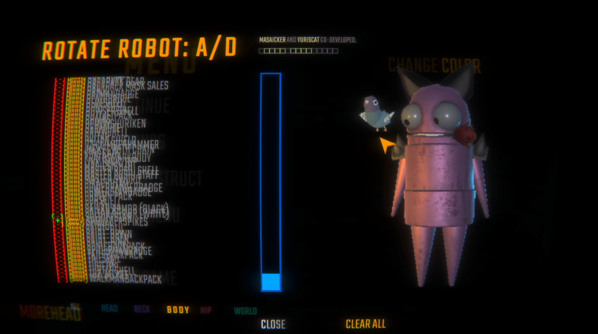A REPO mod that allows you to put a bunch of accessories on your character.