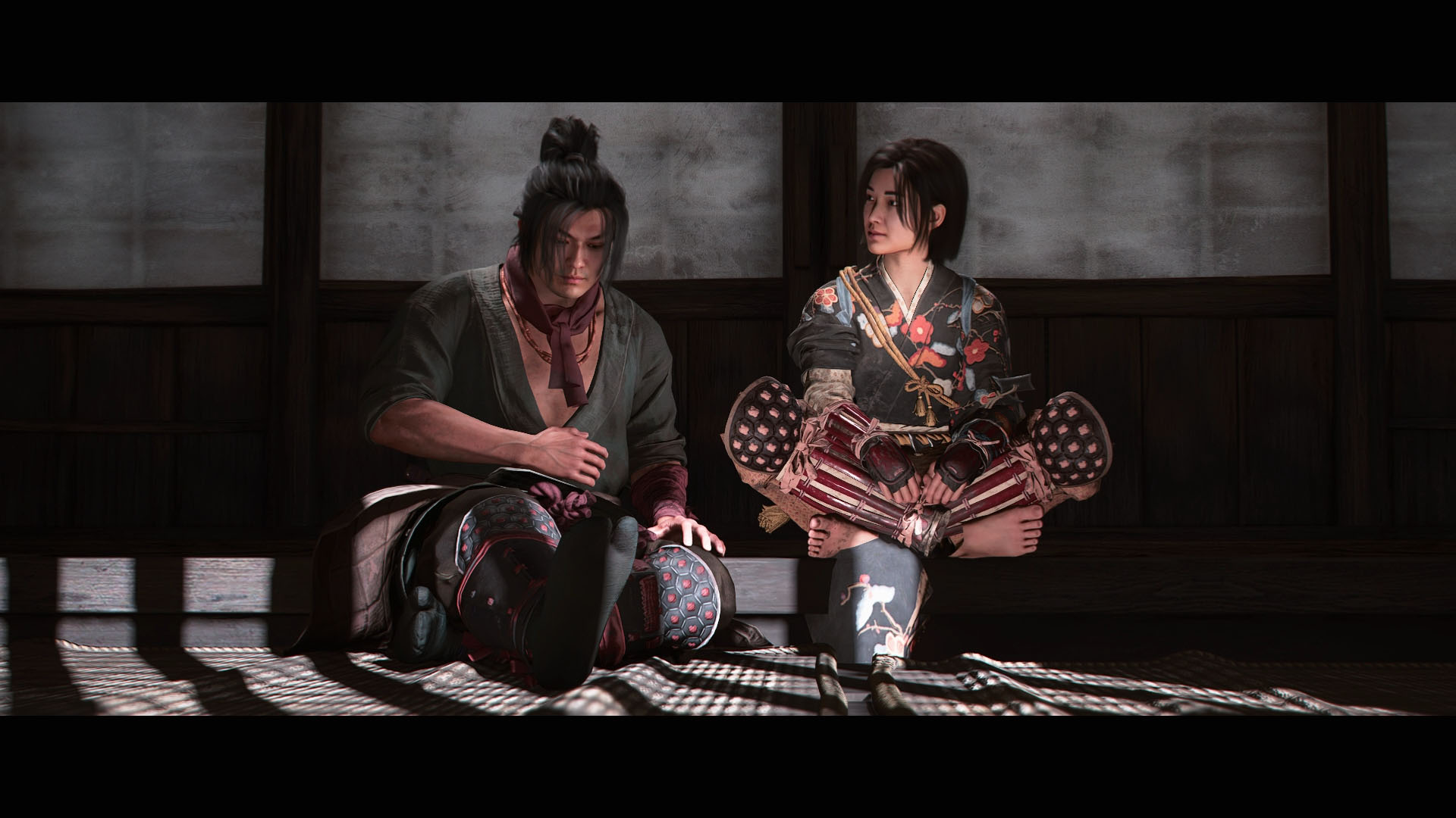 Naoe talks to Gennojo and romances him in Assassin’s Creed Shadows
