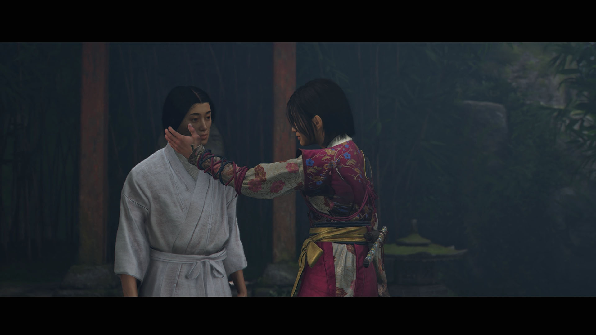 Naoe and Mayu engage in romance in AC Shadows