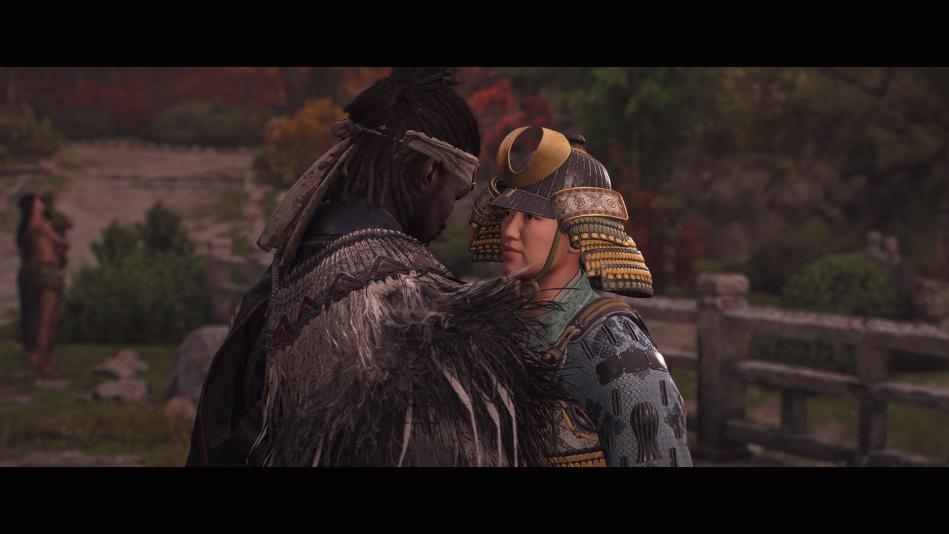 Yasuke romances Hori Hidemasa in AC Shadows