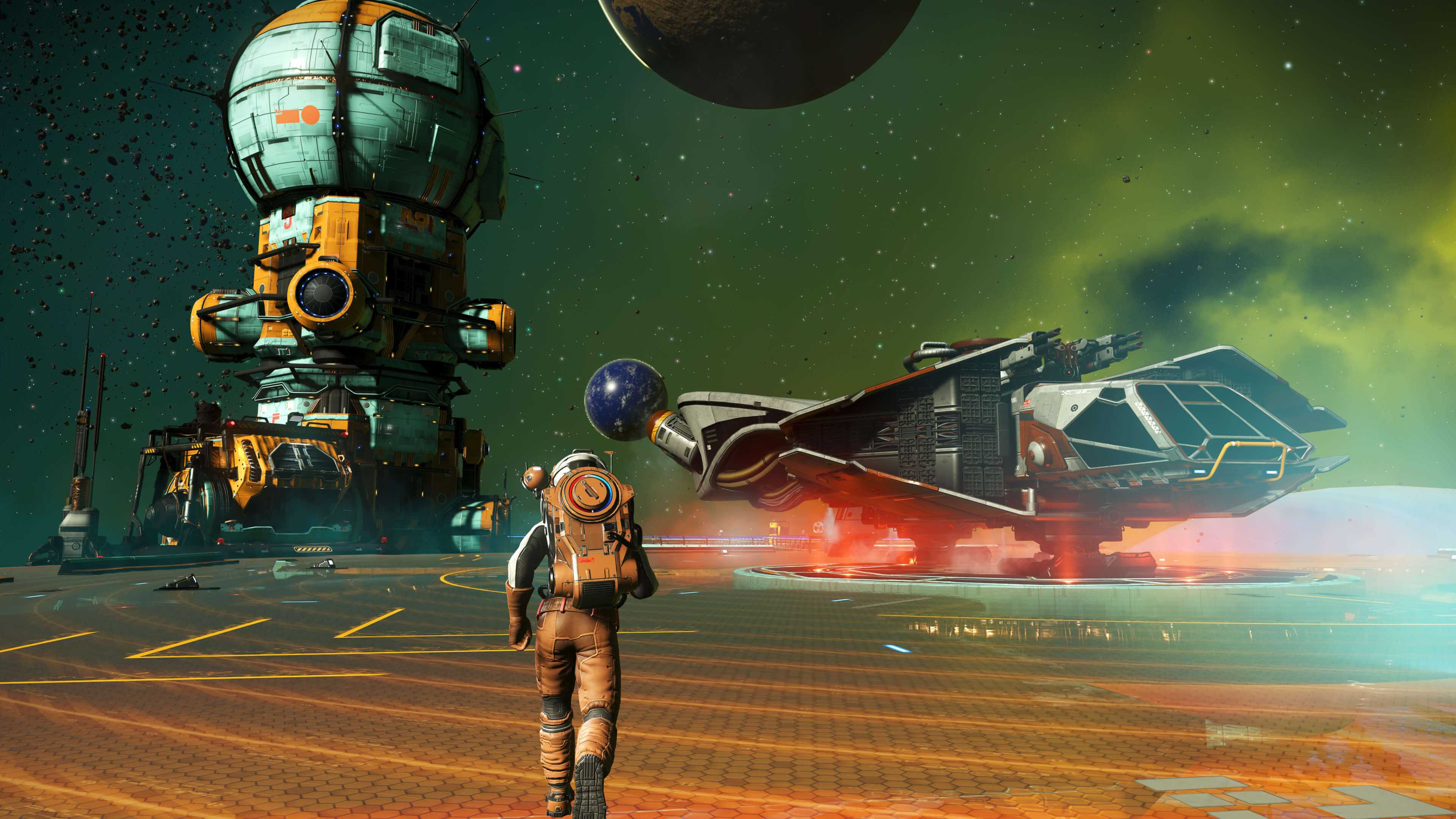 A remote outpost structure representing the new Space Outposts in Cosmos