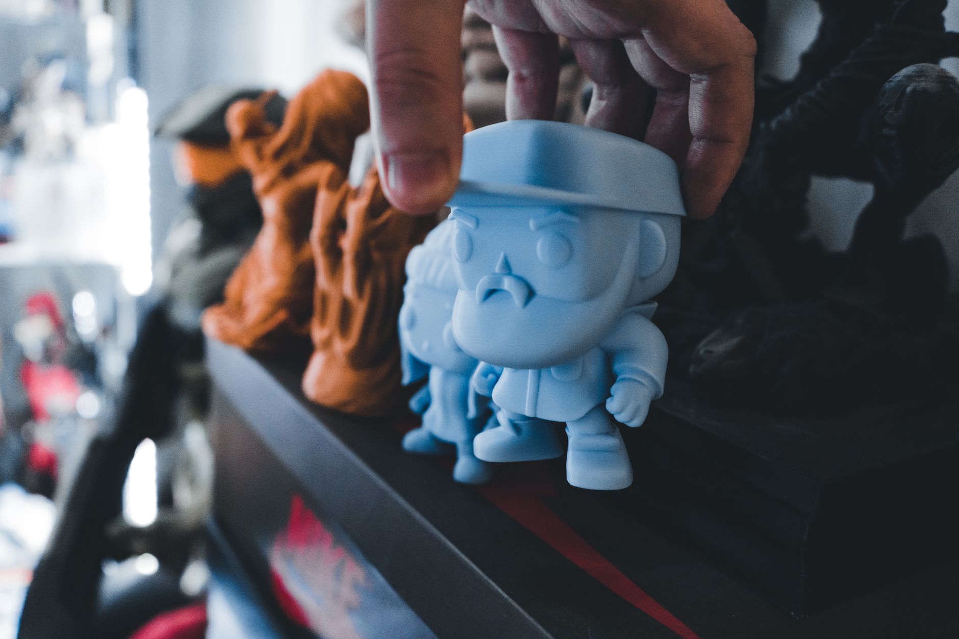 Nintendo amiibo figures on display