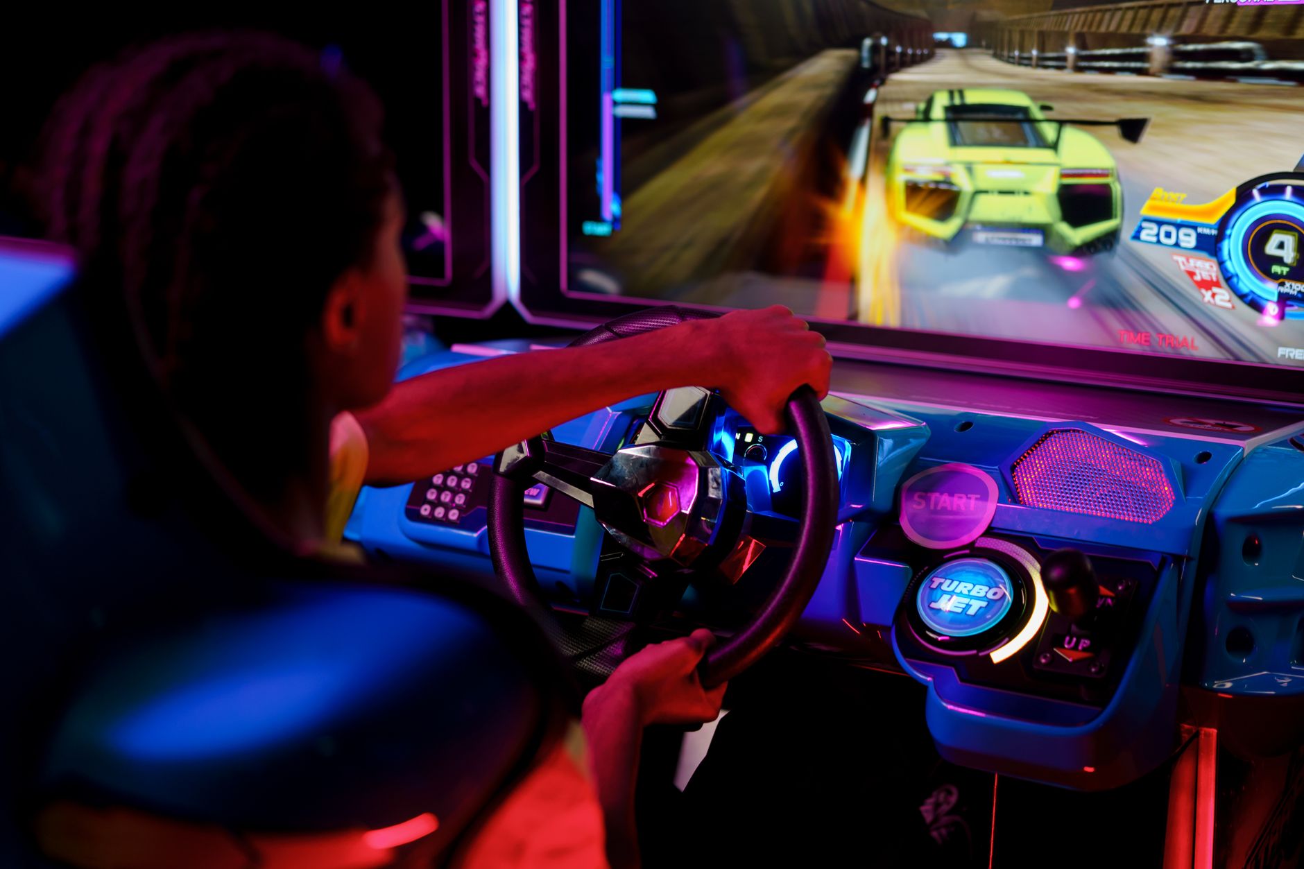 High refresh rate gaming display showing smooth visuals