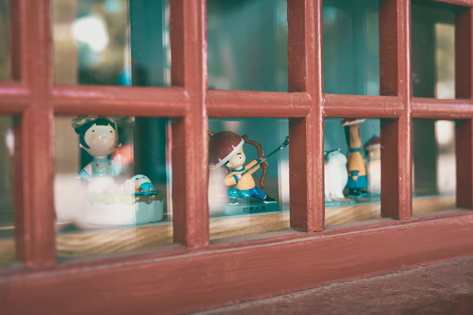 Nintendo amiibo figures displayed on a surface